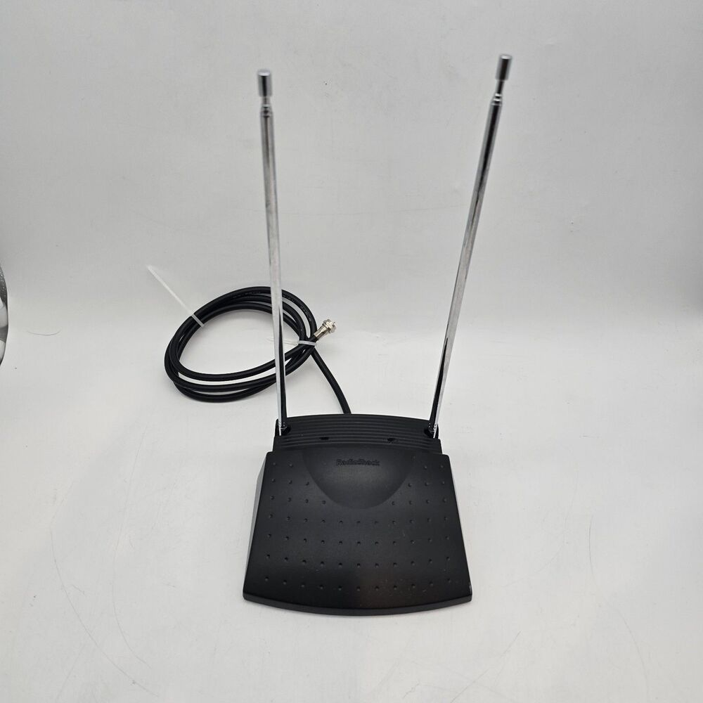 Radio Shack  UHF/VHF Indoor  Set-Top TV Antenna "Rabbit Ears" No. 15-1864